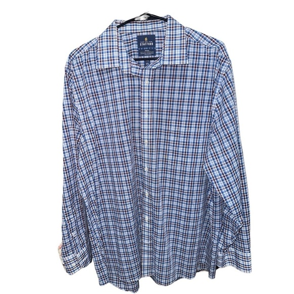 Blue Button Up Dress Shirt - Picture 1 of 3